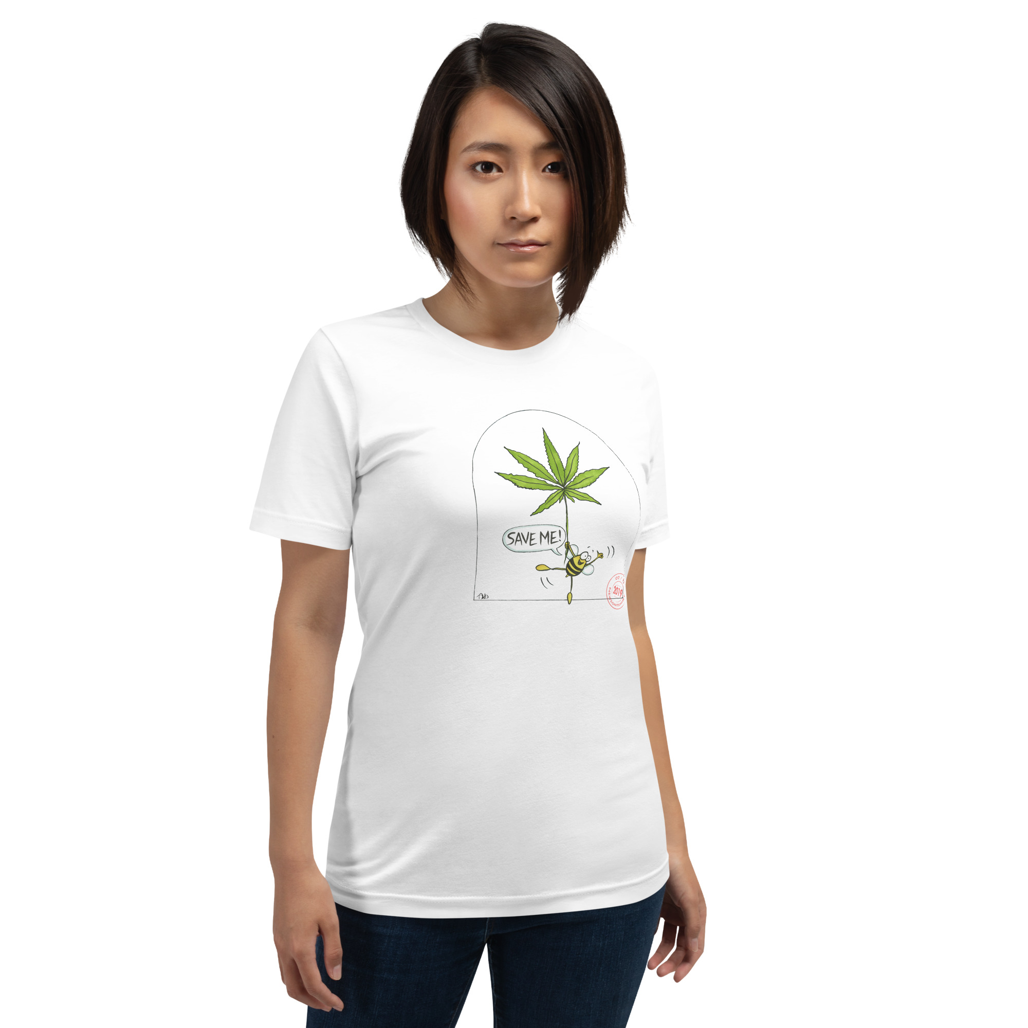 Cannabis sativa supports bees T-Shirt