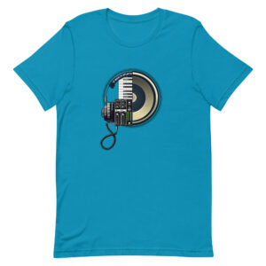 Techno Day T-Shirt -aqua- Newsontshirt